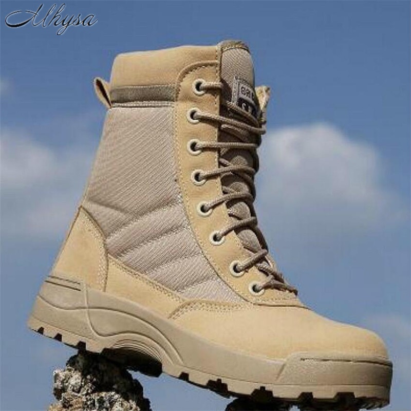 MEN DESERT TACTICAL MILITARY BOOTS MENS WORK SAFTY SHOES BOOT  ANKLE LACE-UP COMBAT BOOTS