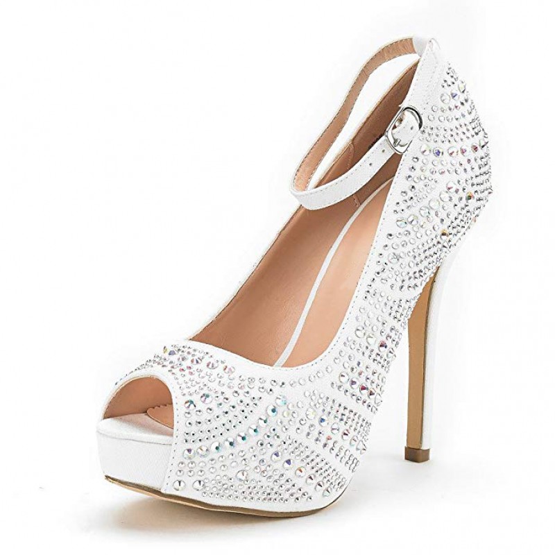 Women's Swan High Heel Plaform Dress Pump Shoes