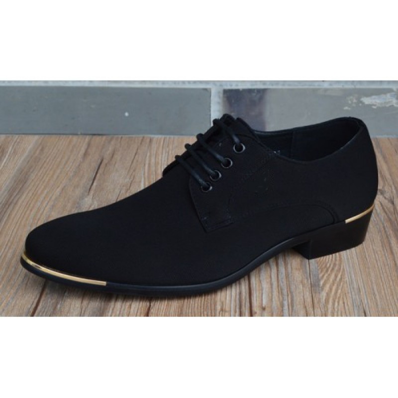 mens shoes fashion black men's leather moccasin pointed toe classic men wedding shoes