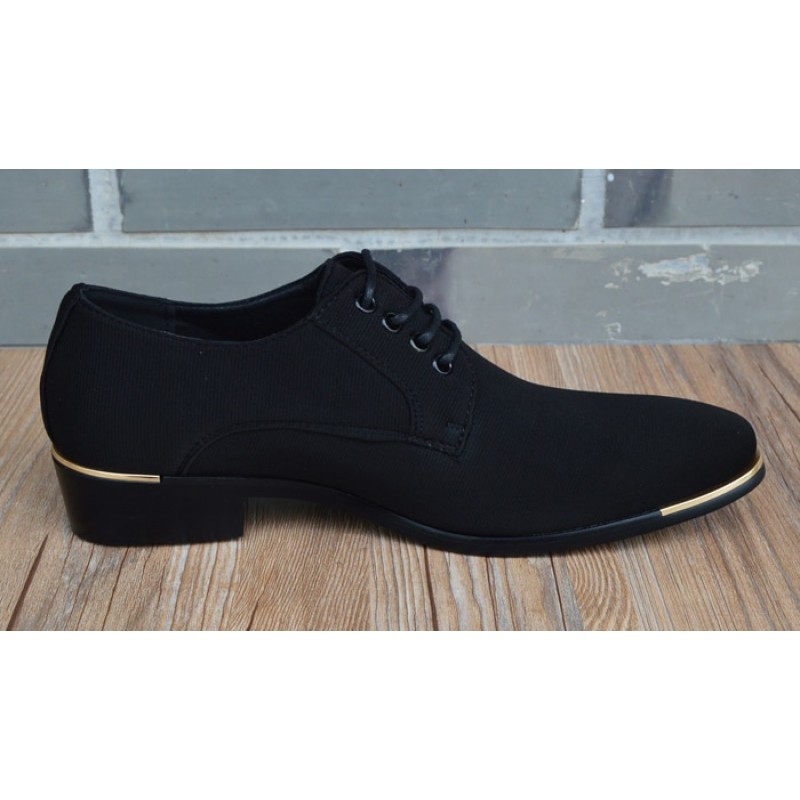 mens shoes fashion black men's leather moccasin pointed toe classic men wedding shoes